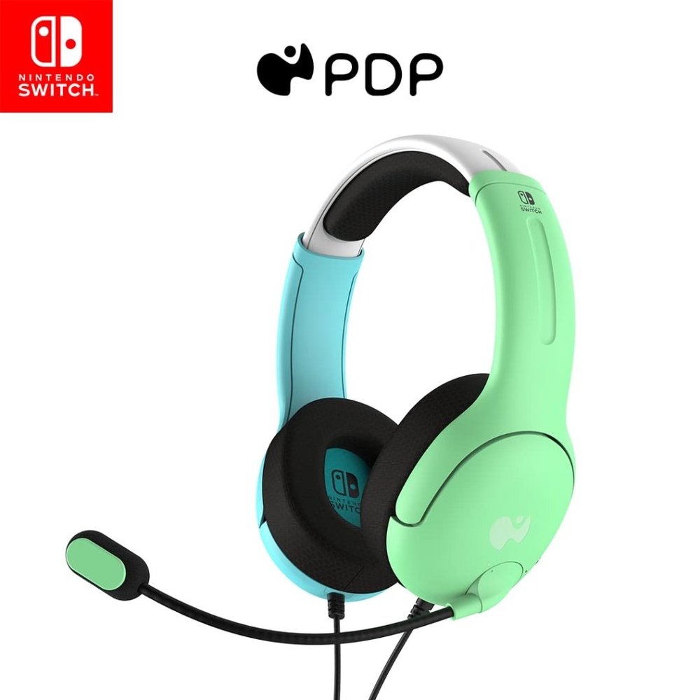 PDP Gaming LVL40 Headset Mic for Nintendo Switch/Switch Lite Animal Crossing NEW